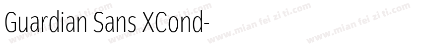 Guardian Sans XCond字体转换